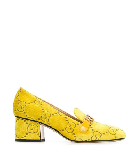 gucci yellow pumps|gucci pumps sylvie.